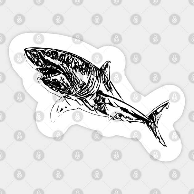 Shark Sticker by Nimmersatt